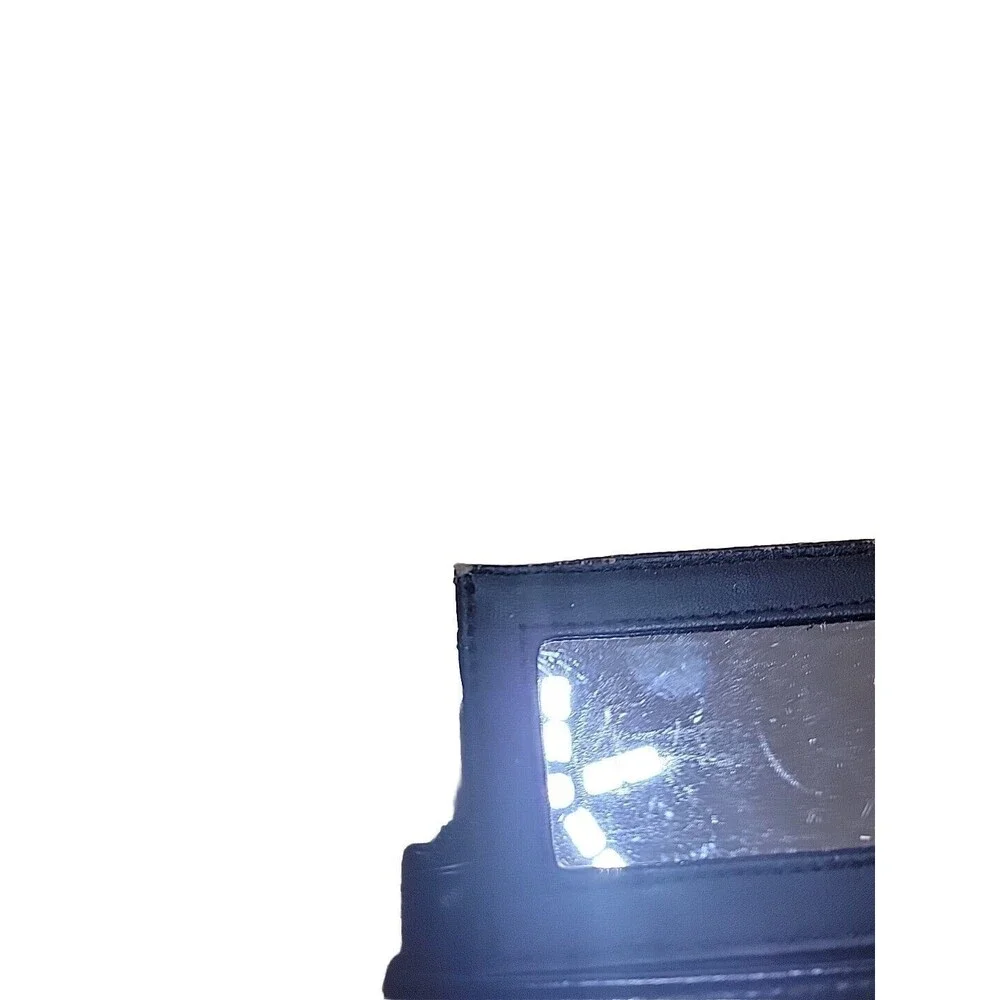 FR Bentley Black Faux‎ Leather Coin Purse with ID Window and Pull Out Mirror